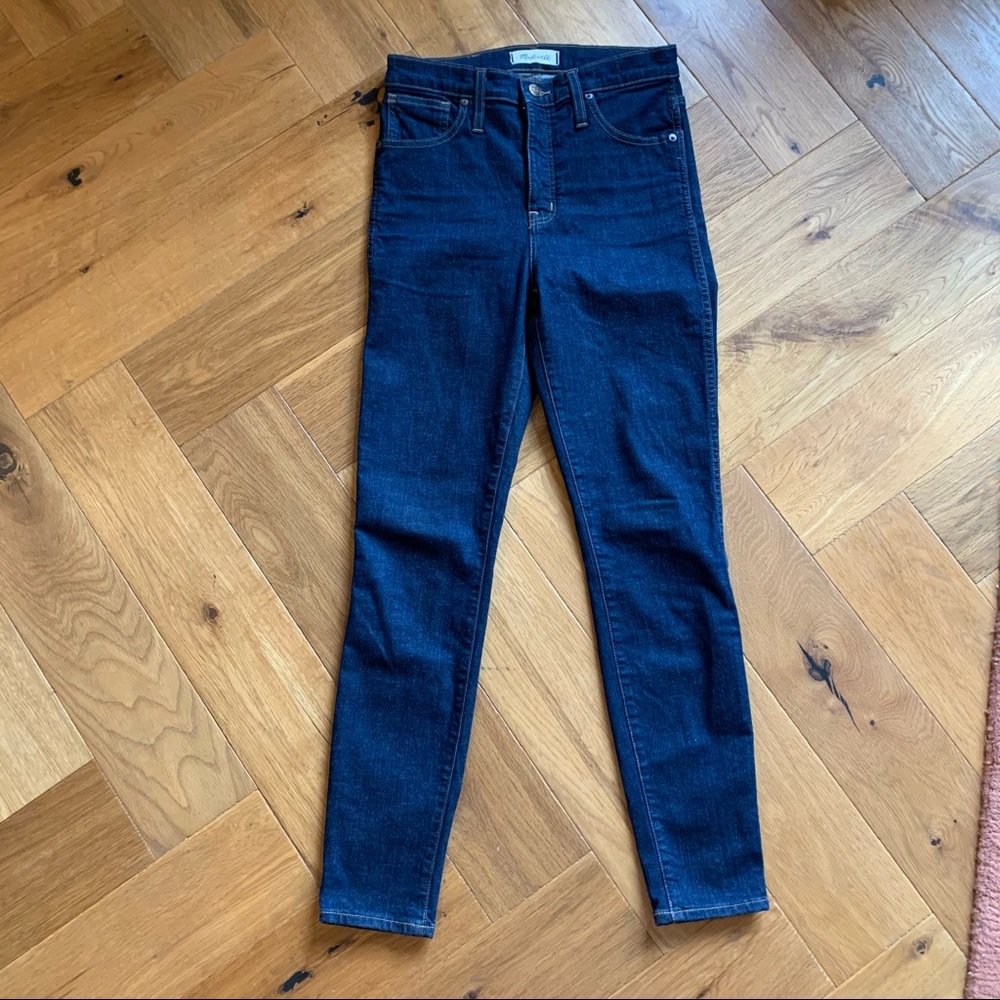 Madewell 10” high rise skinny jeans, 28